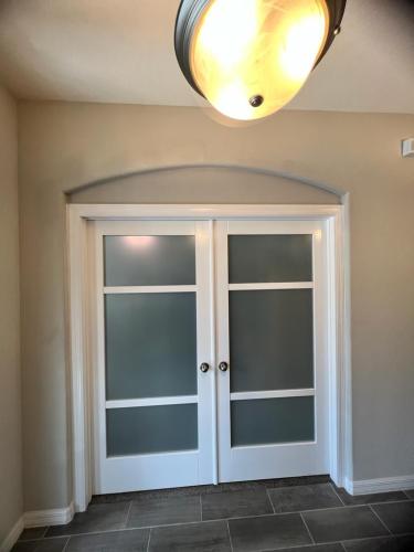 building drywall and door installation