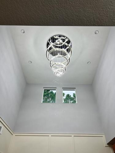 Chandelier installation